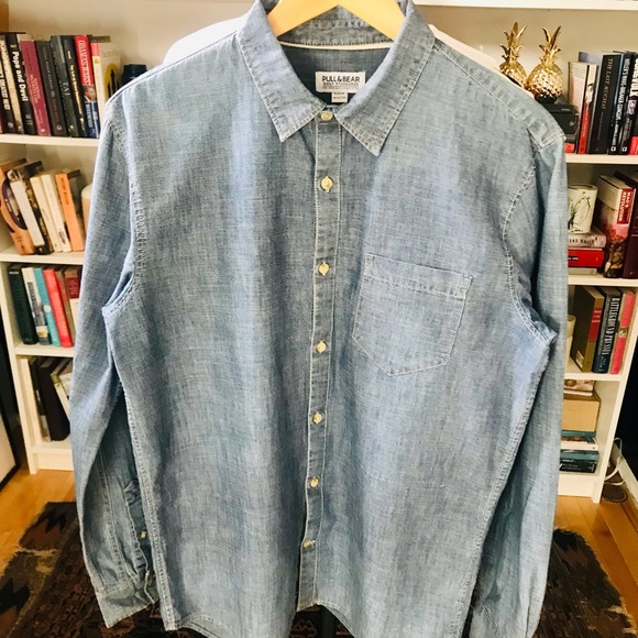 Pull & bear medium denim shirt - Picture 2 of 5